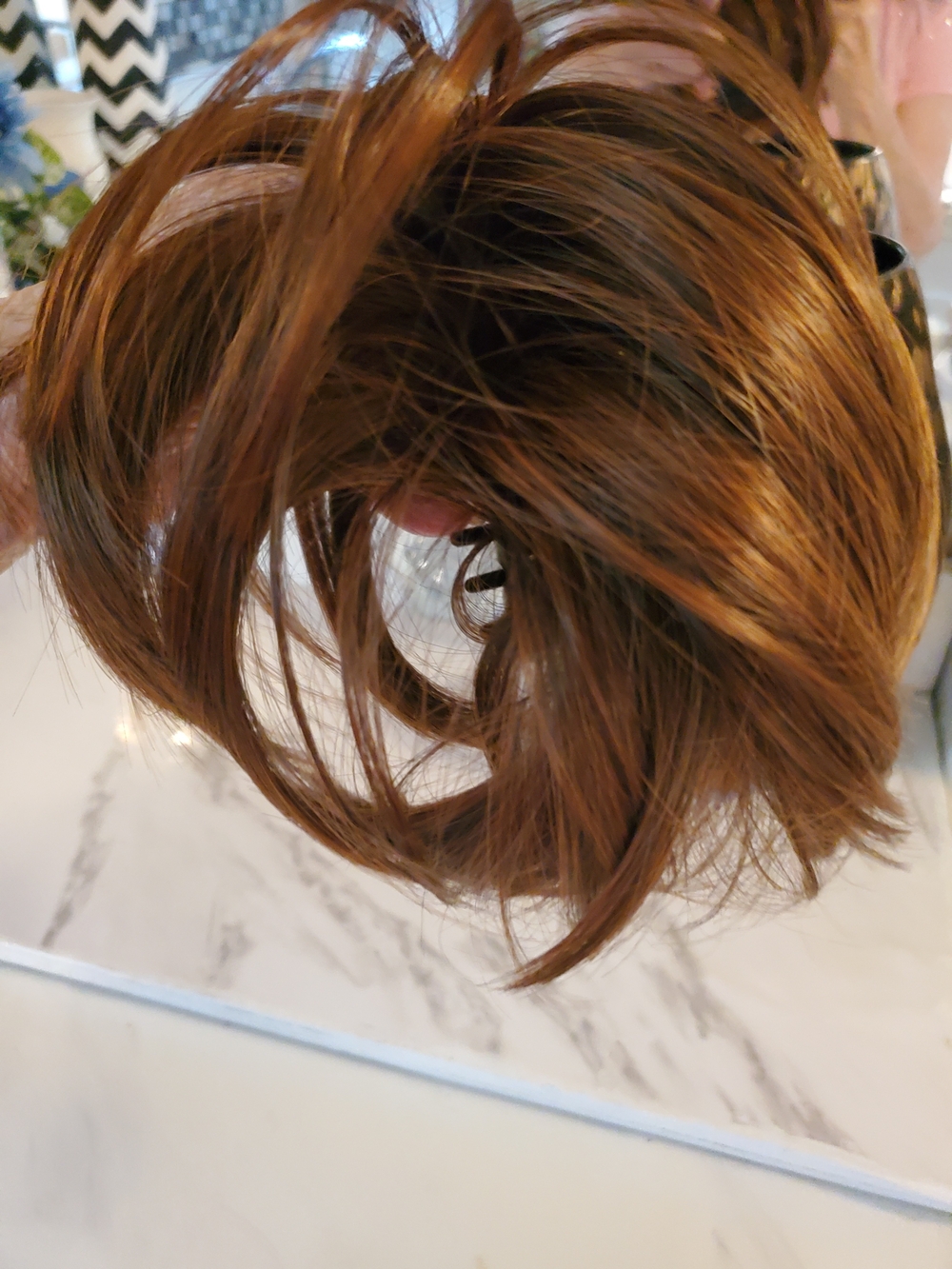 Brown Clip-In Hair Topper - Natural Shine - Picture 5 of 6